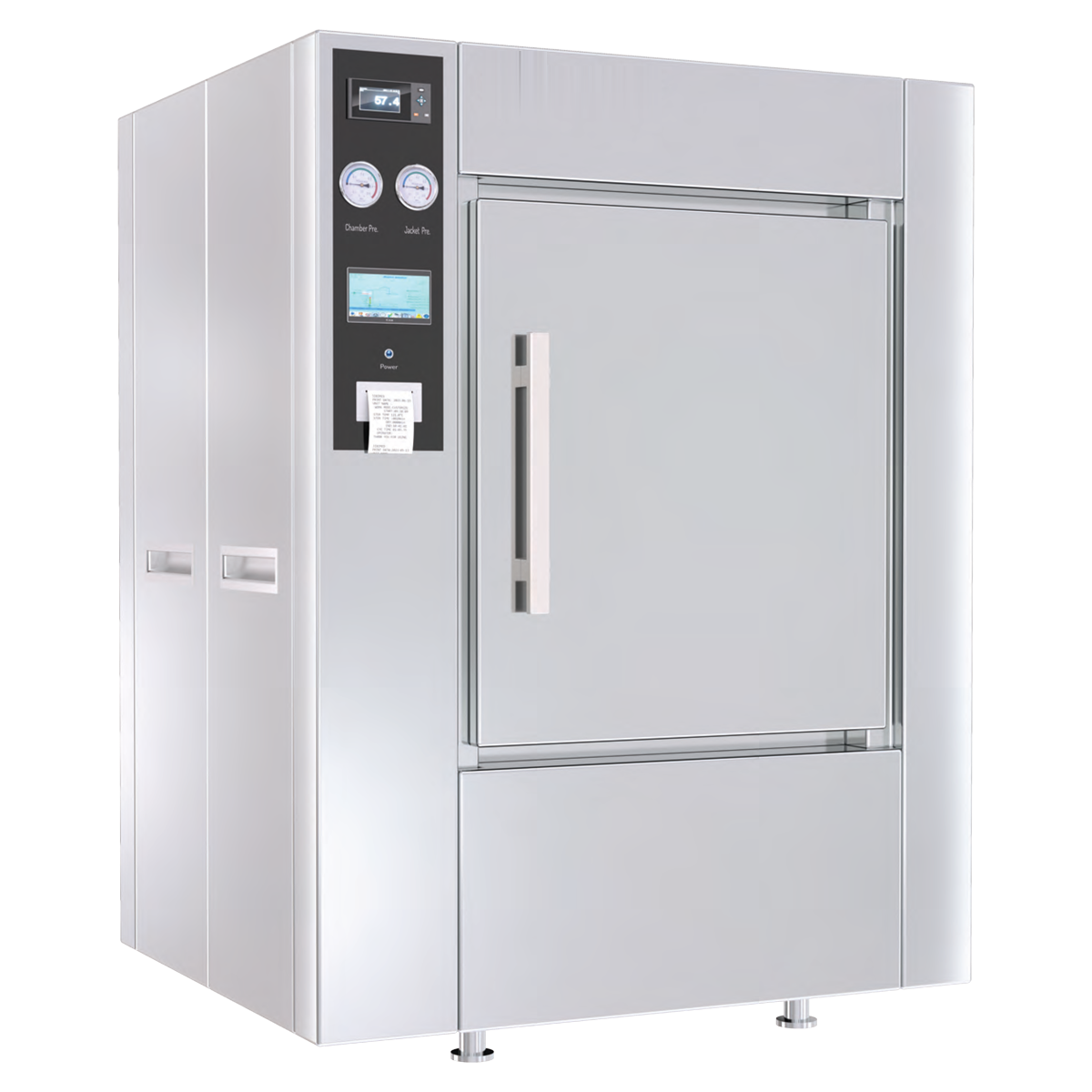 Horizontal double-door steam sterilizer